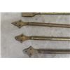 Image 2 : 7 Brass Rods - Could be Used for Towel Rack or Curtain Rods - Longest 33" 