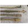 Image 3 : 7 Brass Rods - Could be Used for Towel Rack or Curtain Rods - Longest 33" 