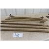 Image 5 : 7 Brass Rods - Could be Used for Towel Rack or Curtain Rods - Longest 33" 