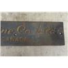 Image 5 : ACME Machine Tool Co. Heavy Brass Plaque + P.B. Yates Machine Co. Plaque 24.5" Long 