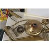 Image 2 : Assorted Brass Lamp Parts, Mailbox
