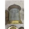 Image 3 : 2 Brass Light Fixtures, Lamp Parts, Letters plus more 