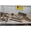 Image 1 : Cast Iron Ladle, Wooden Tool Box, Level, Plane, Machete, Horse Bridle