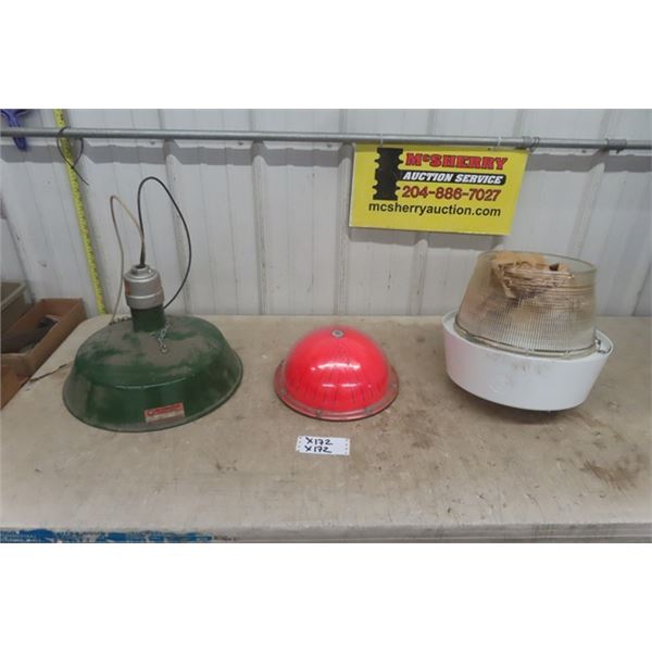 Westinghouse 16" Porcelain Light Shade, Westinghouse Industrial Lamp, Search + Rescue Night Light