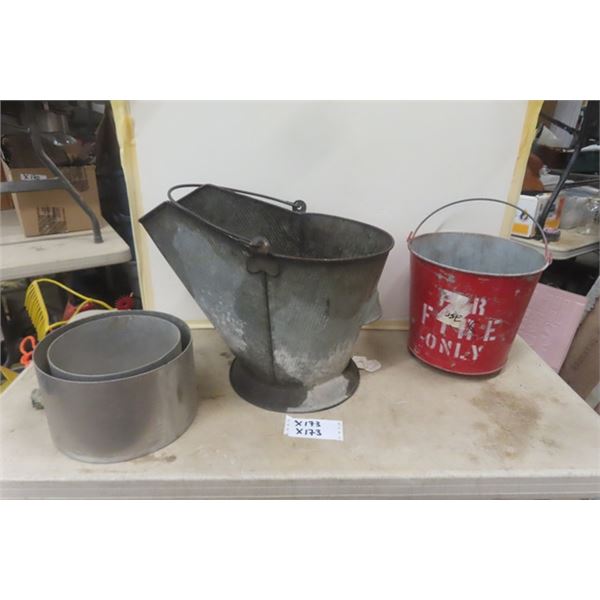 Coal Scuttle, Fire Bucket