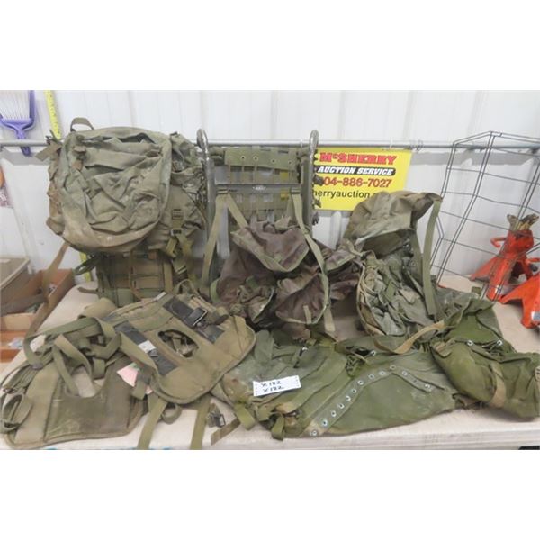Assorted Military Backpacks