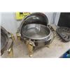 Image 3 : Pair of Heavy Duty Round 'Orbit'  Buffet Servers 20" Wide 20" Tall - 1 is Missing Pan