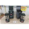 Image 1 : Pair of Coleman Model 290A Oil Lanterns with Metal Cases