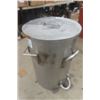 Image 3 : Very Large Heavy Duty Stainless Steel Mess/ Camp Cooking Pot - 20" W by 29" Tall -.....make a Looott