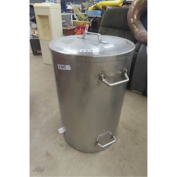Very Large Heavy Duty Stainless Steel Mess/ Camp Cooking Pot 20" w by 29" Tall - Feed the World a Hu