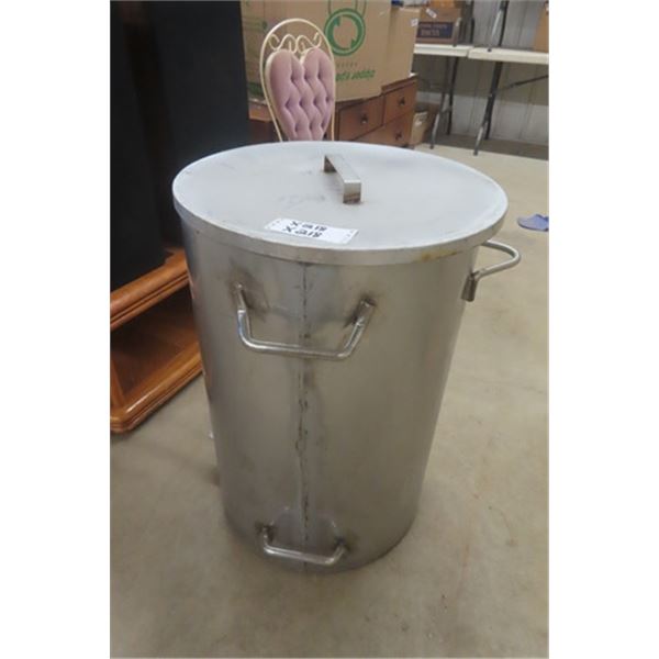 Very Large Heavy Duty Stainless Steel Mess/ Camp Cooking Pot 20" w by 29" Tall - Feed the World a Hu