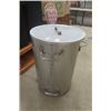 Image 1 : Very Large Heavy Duty Stainless Steel Mess/ Camp Cooking Pot 20" w by 29" Tall - Feed the World a Hu