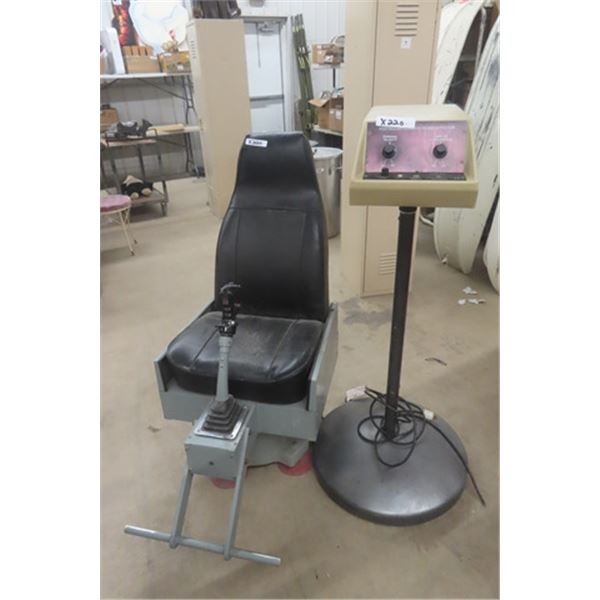 Air Pilot Simulator Training Chair + Machine - Hurst? Shifter - Cool Man Cave Item