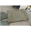 Image 2 : Military Tent? Canvas + Other Canvas - Very Large piece of Canvas - Sherman Tank Cover 96" x 190" In