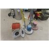 Image 1 : Pair of Floor Polishers - 1 is Centaur, 1 is Michaels - Includes Box with 2 Scrapers + 8 Pads