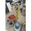 Image 2 : Pair of Floor Polishers - 1 is Centaur, 1 is Michaels - Includes Box with 2 Scrapers + 8 Pads