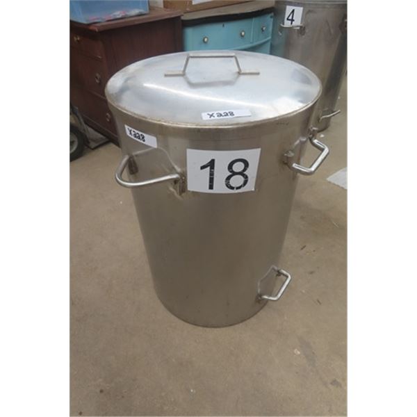 Very Large Heavy Duty Stainless Steel Mess/ Camp Cooking Pot 20" w by 29" Tall - Feed the World a Hu