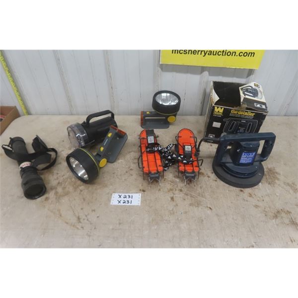 Flashlights, Ice Grippers, Buffer / Detailer in Box 