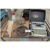 Image 1 : Smith Corona ' Sterling', Portable Typewrite, Rubber Stamp Holder, Mystery Movie + Reel