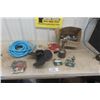 Image 1 : Air Hose, Extension Cords, Propeller, Oil Stream Gun +  Box of Goodies