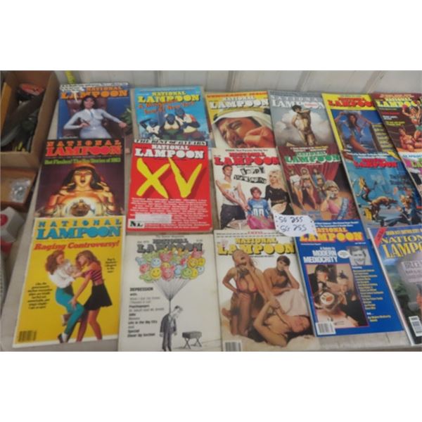 59 National Lampoon Magazines -Most 1980's 