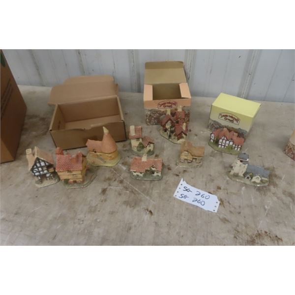 9 David Winter Cottage Ornaments 