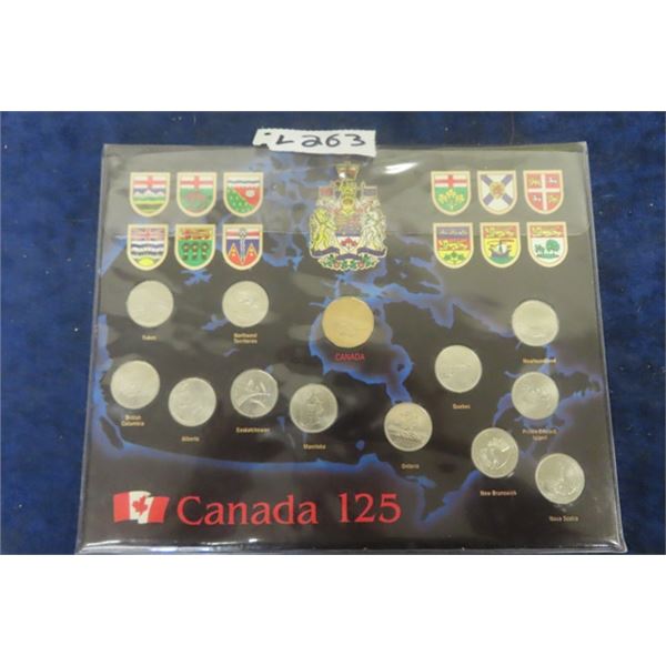 Canada 125 (1867-1992) Quarter Set - 12 Provinces