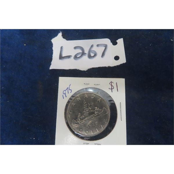  Canada 1 Dollar Coin; 1975