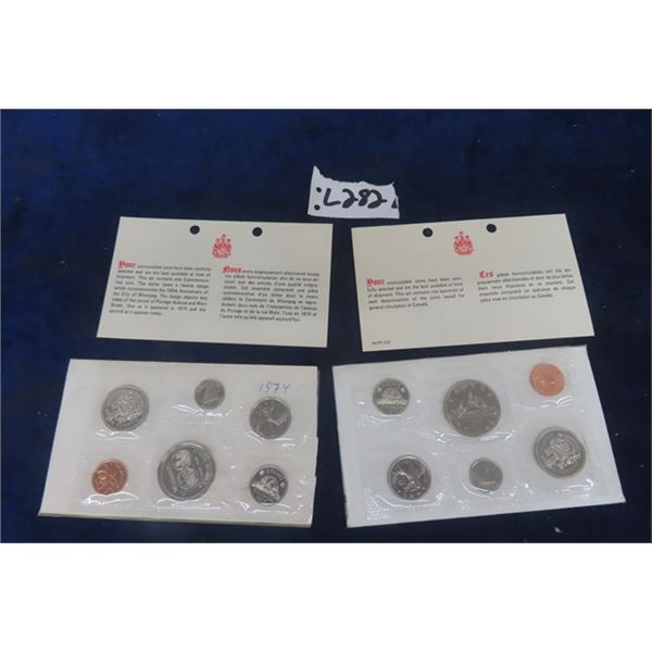 2 Sets Canada Mint Coin Sets 1974 1975 2-sets-canada-mint-coin-sets-1974-1975