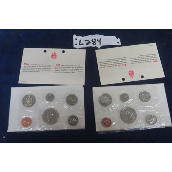 2 Sets Canada Mint Coin Sets ; 1976 + 1977