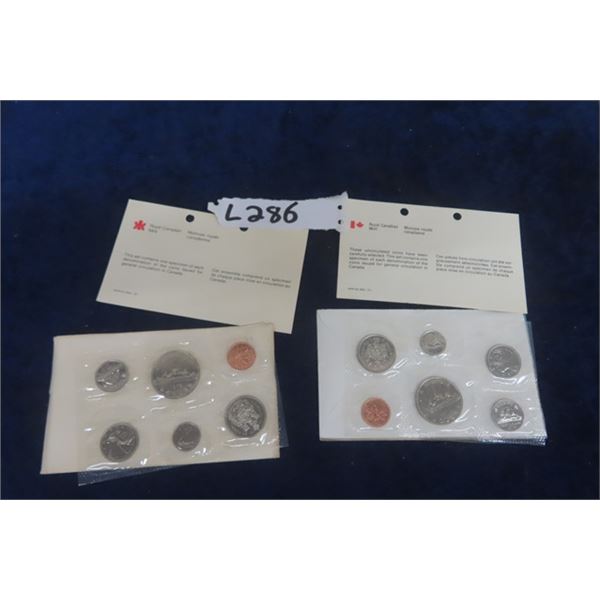 2 Sets Canada Mint Coin Sets ; 1978 + 1979