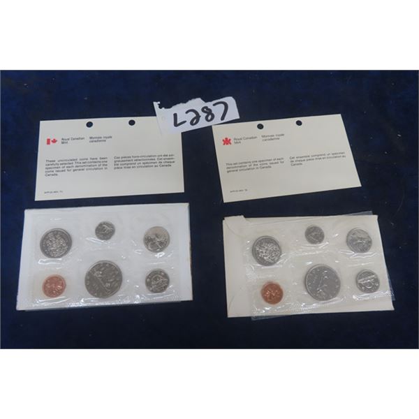 2 Sets Canada Mint Coin Sets ; 1978 + 1979