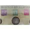 Image 4 : USA World War II Collection of Stamps + Coins - Framed Up