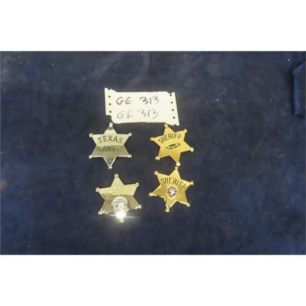 4 Sheriff Badges