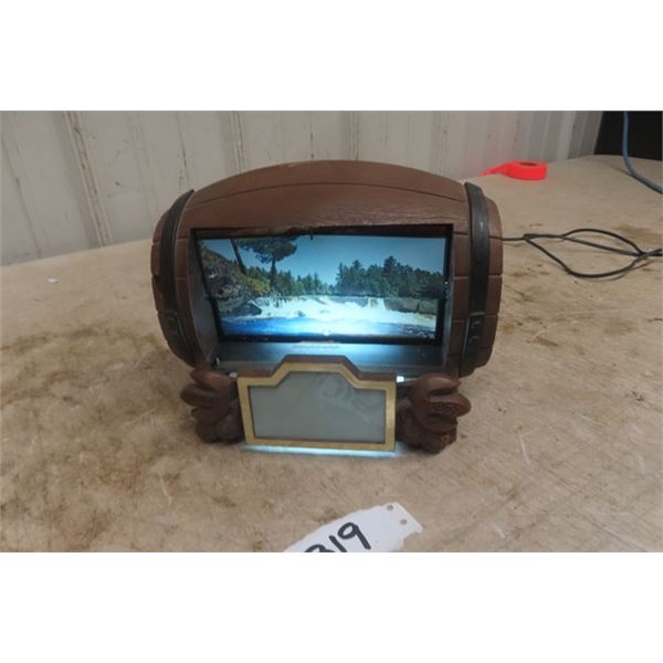 Light Up Barrel Motion Scenery Advertising Item - Light Up Motion - NOT Flipping 5.5" x 6" x 9" 