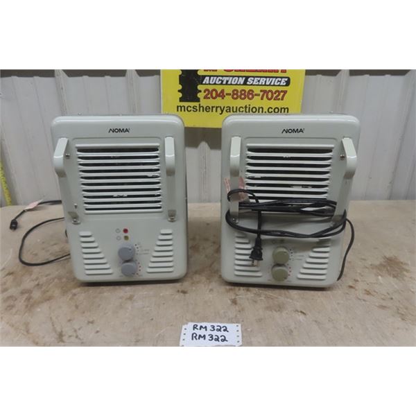 2 Noma 1500 Watt Portable Heaters