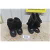 Image 1 : 2 Pairs of Manitoba Mukluks - Short Boots Ladies Sz 9 + Taller Boots Ladies Sz 8