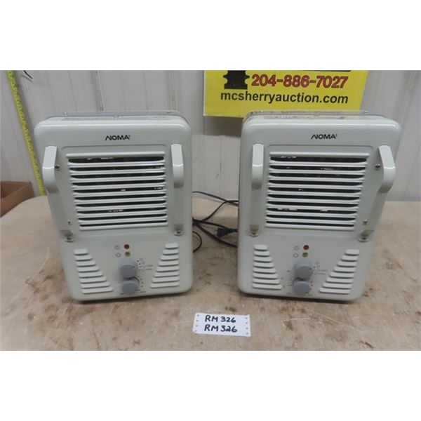 2 Noma 1500 Watt Portable Heaters
