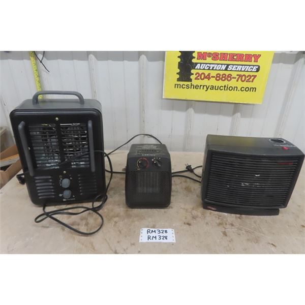 3 Portable 1500 Watt Heaters