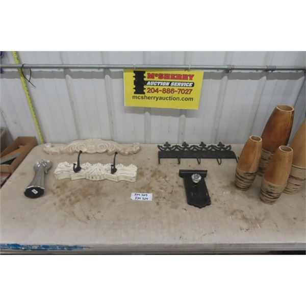 Assorted Home Decor - Wall Mount, Hangers, Vases plus more 