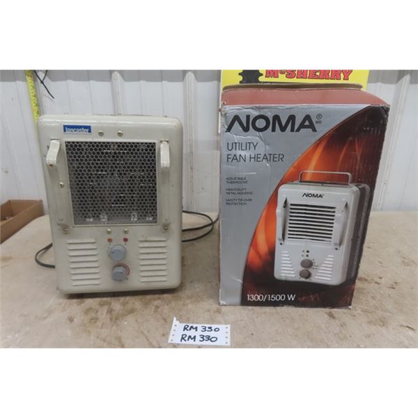 (2) 1500 Watt Utility Heaters - Noma is Brand New in Box