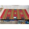 Image 4 : 3 Navaho Style Blankets, Rugs - Largest 29" x 56" 