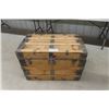 Image 1 : Wooden Travel Trunk with Insert 21" x 23" x 34" 