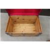 Image 4 : Wooden Travel Trunk with Insert 21" x 23" x 34" 