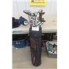 Image 1 : Assorted Golf Clubs with Bag