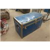 Image 2 : Metal Travel Trunk Cedar Lined - 20" x 24" x 42" 