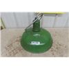 Image 1 : Green Porcelain 18" Barn / Service Station Light - Wired + Ready To Go