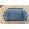 Image 2 : 3 Anchor Hocking Pyrex Casserole Dishes ; 2 Blue, 1 Clear - Largest 10" X 16.5" 