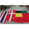Image 1 : 4 Vintags Flags - Various Countries - 32"×64"