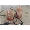 Image 3 : 3 Salt Rock Lamps- 2 Complete,  1 No Base + Light